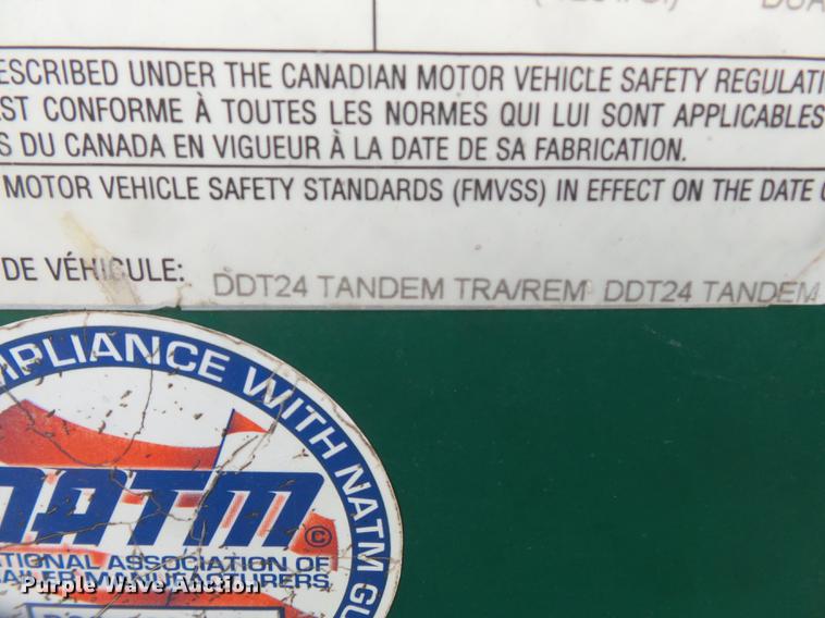 image for item DD2496 2010 Behnke DDT24 fertilizer tender trailer