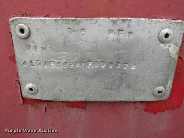 image for item DD4387 2005 B-B tender trailer