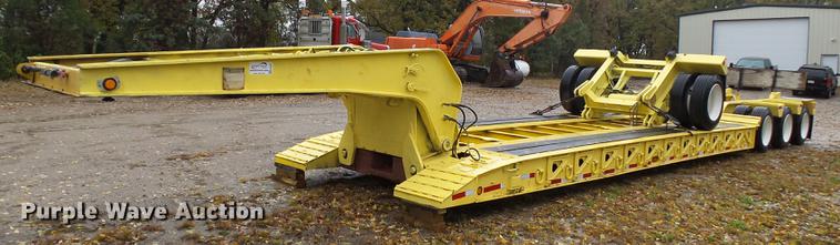 image for item DA3587 1995 Entyre lowboy equipment trailer
