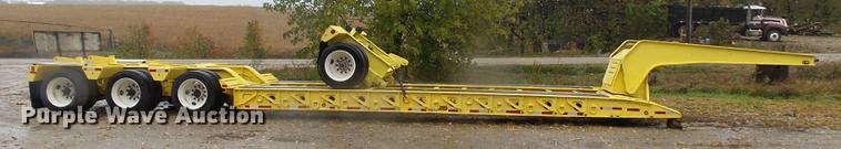 image for item DA3587 1995 Entyre lowboy equipment trailer