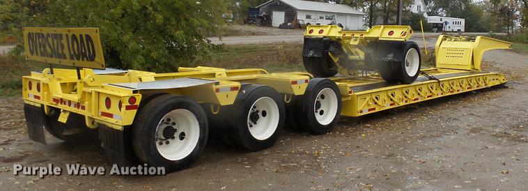 image for item DA3587 1995 Entyre lowboy equipment trailer