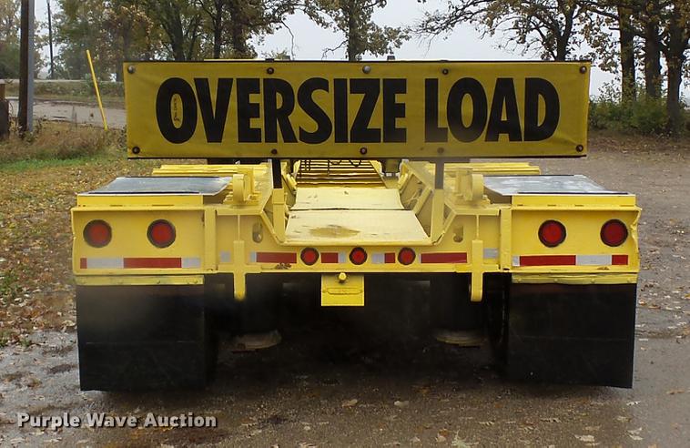 image for item DA3587 1995 Entyre lowboy equipment trailer