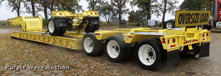 image for item DA3587 1995 Entyre lowboy equipment trailer