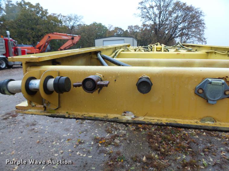 image for item DA3587 1995 Entyre lowboy equipment trailer