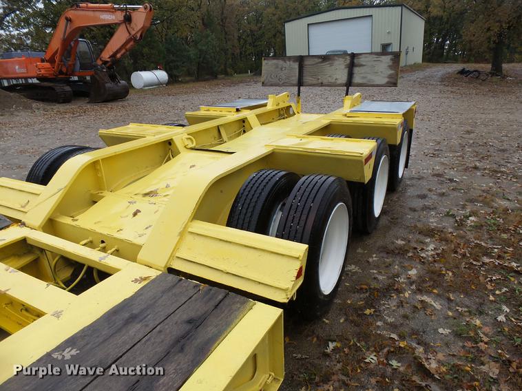 image for item DA3587 1995 Entyre lowboy equipment trailer