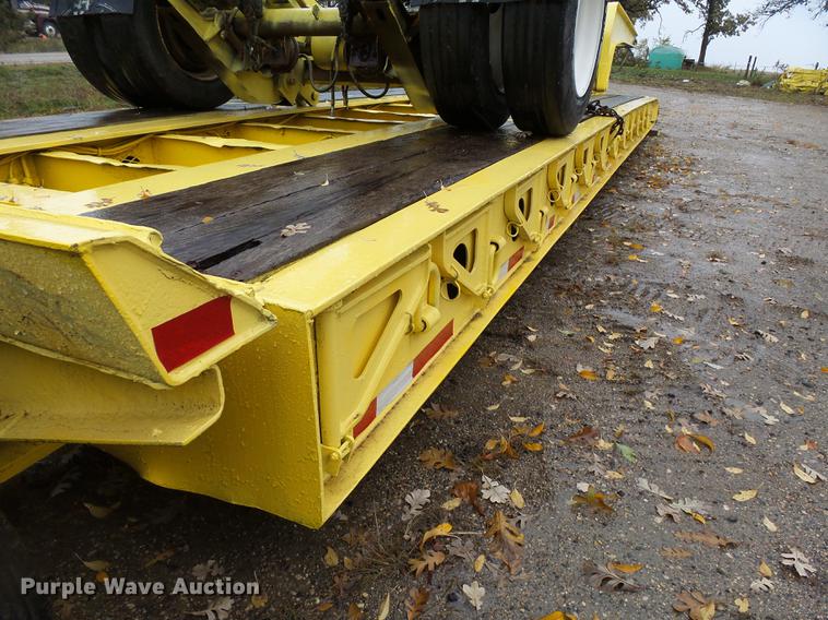 image for item DA3587 1995 Entyre lowboy equipment trailer