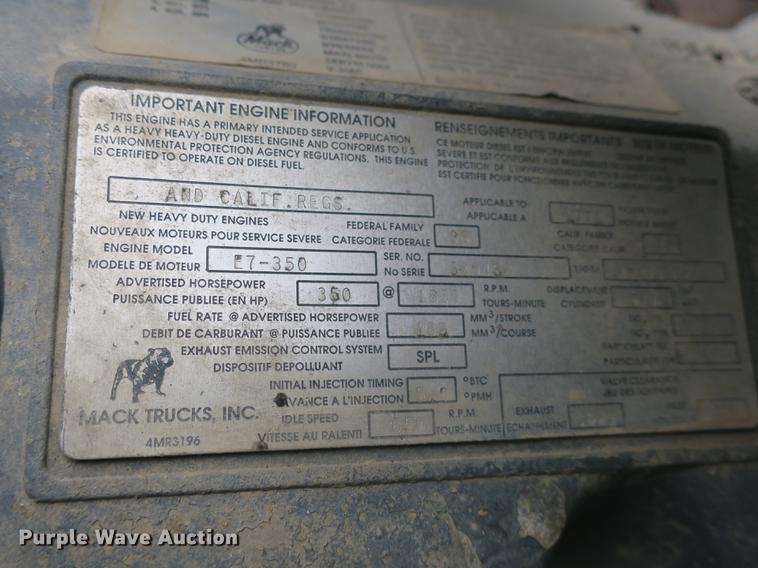 image for item DB8965 1994 Mack CH613 semi truck