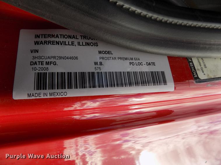 image for item DY9080 2009 International ProStar Premium semi truck