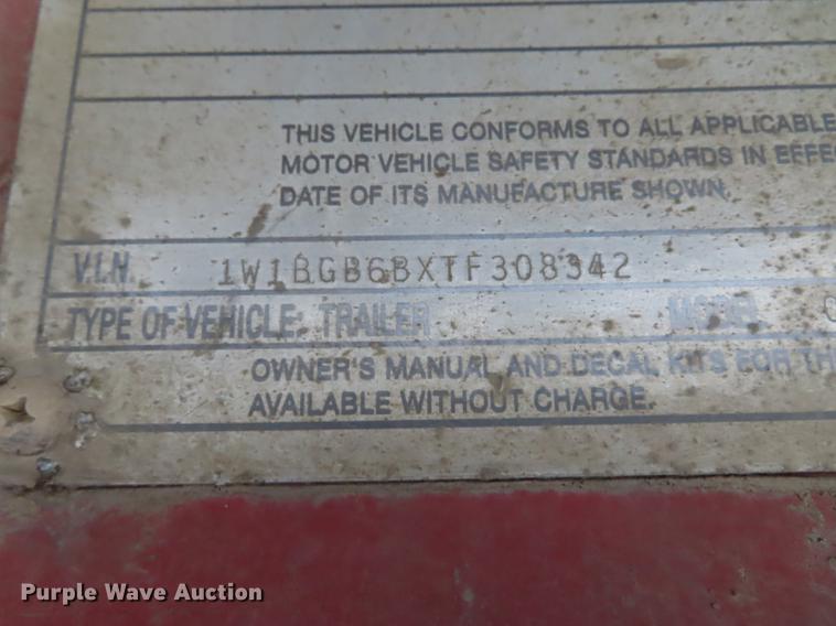 image for item EI9981 1996 Wilson CF-900 flatbed trailer