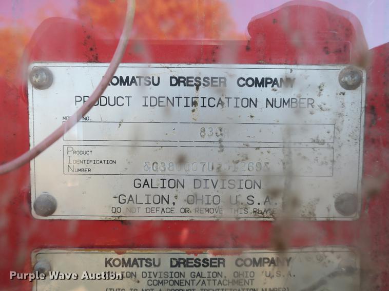 image for item DB8957 1994 Galion 830 motor grader