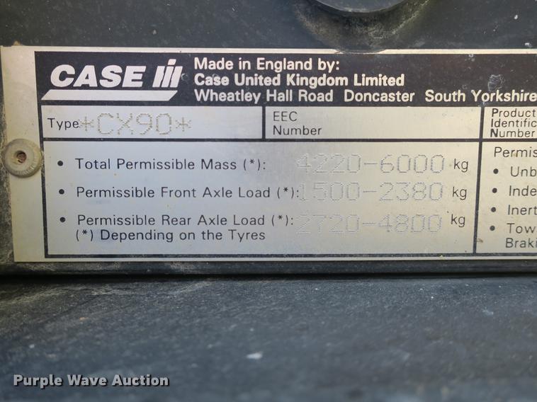 image for item DB8958 1998 Case IH CX90 tractor