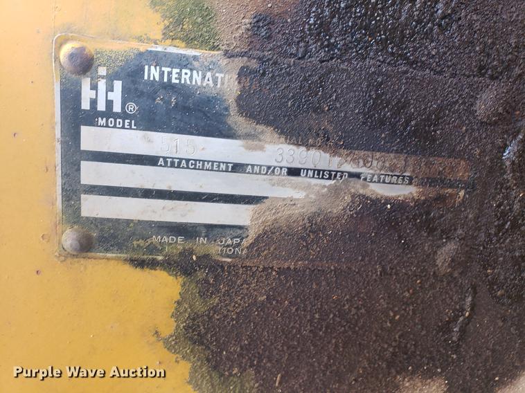 image for item DB9377 1978 International 515 wheel loader