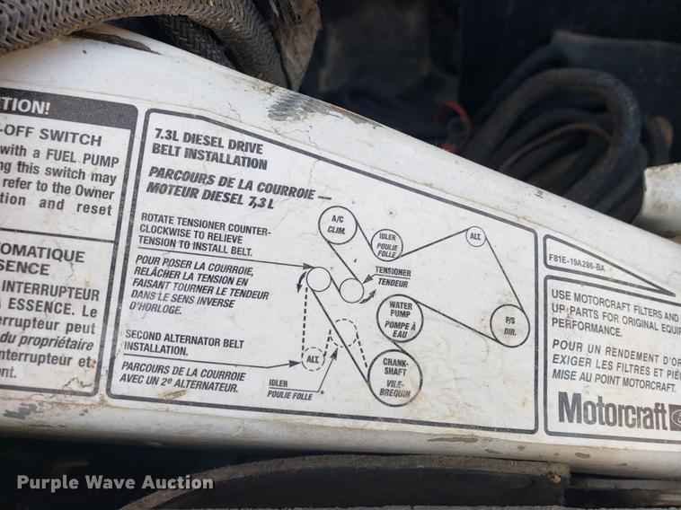 image for item DB9378 2002 Ford F450 Super Duty flatbed truck