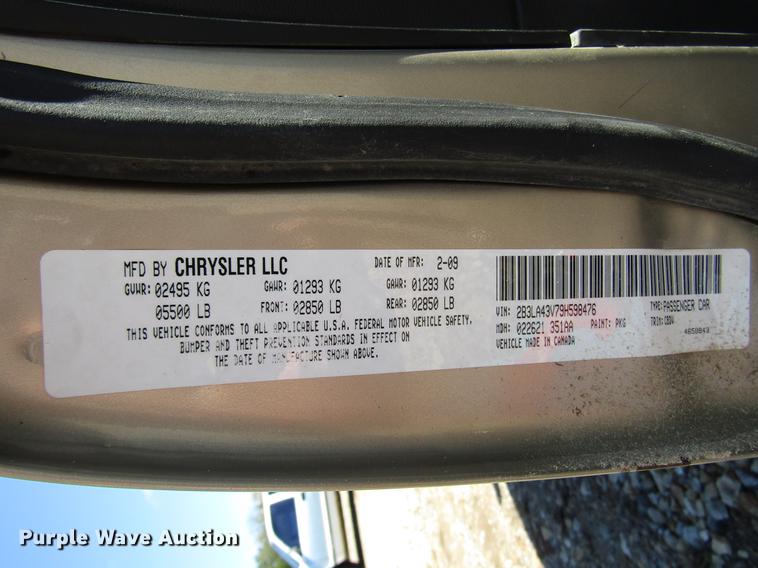 image for item DD3710 2009 Dodge Charger