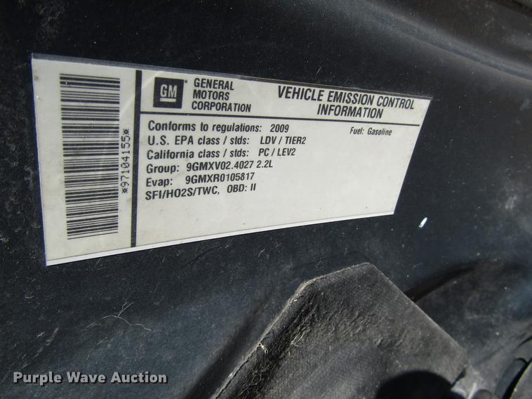 image for item DD3717 2009 Pontiac G5