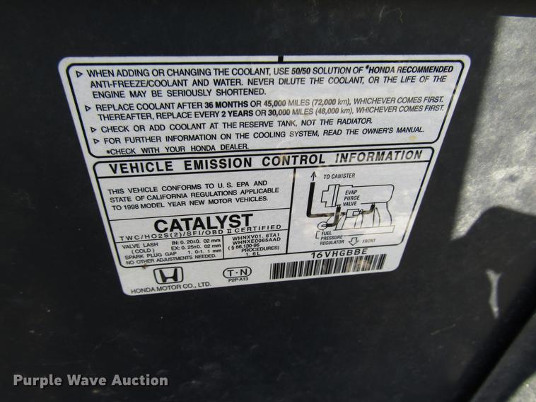 image for item DD3719 1998 Honda Civic