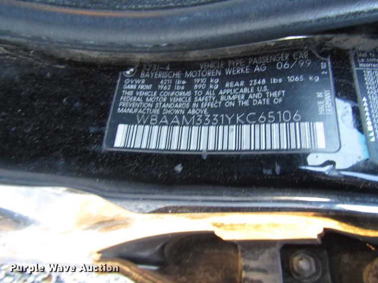 image for item DD3721 2000 BMW 323i