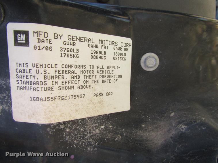 image for item DD3725 2006 Saturn Ion