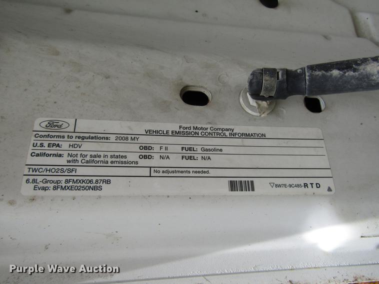 image for item DD3766 2008 Ford F350 Super Duty utility bed pickup truck