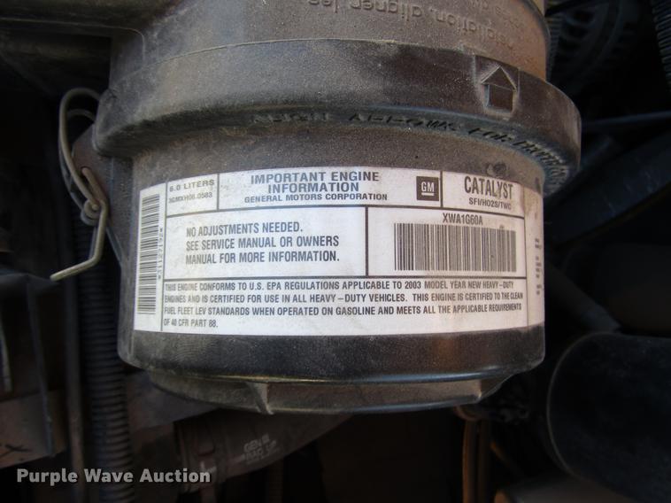 image for item DD3799 2003 Chevrolet Express 3500 school bus