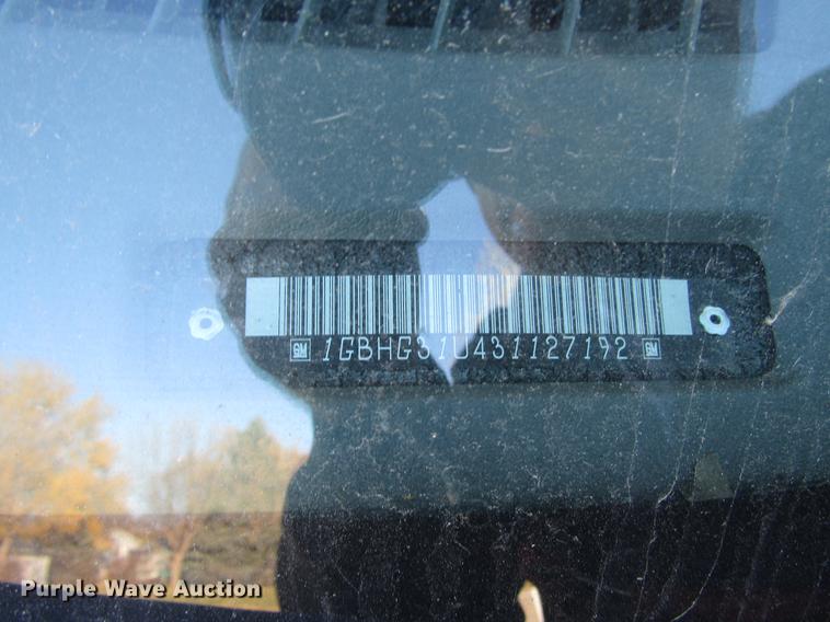 image for item DD3799 2003 Chevrolet Express 3500 school bus