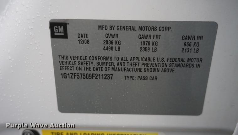 image for item DD6640 2009 Chevrolet Malibu Hybrid