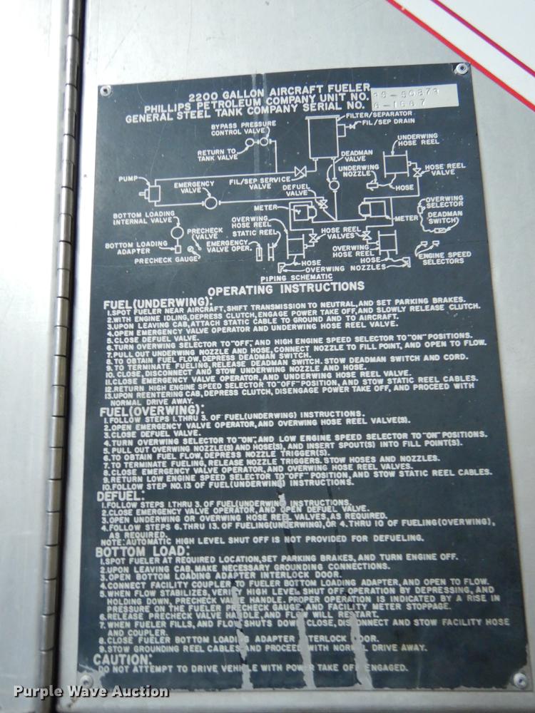 image for item DE1761 1980 Ford F600 jet fuel truck