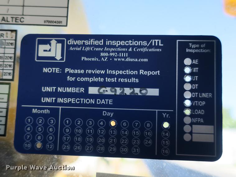 image for item DE3822 2007 Ford F550 bucket truck