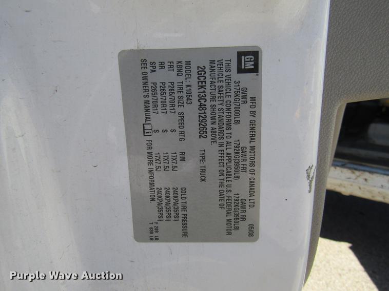 image for item DE4912 2008 Chevrolet Silverado 1500 Crew Cab pickup truck