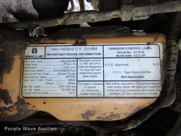 image for item DE5871 New Holland FA5TVW tractor