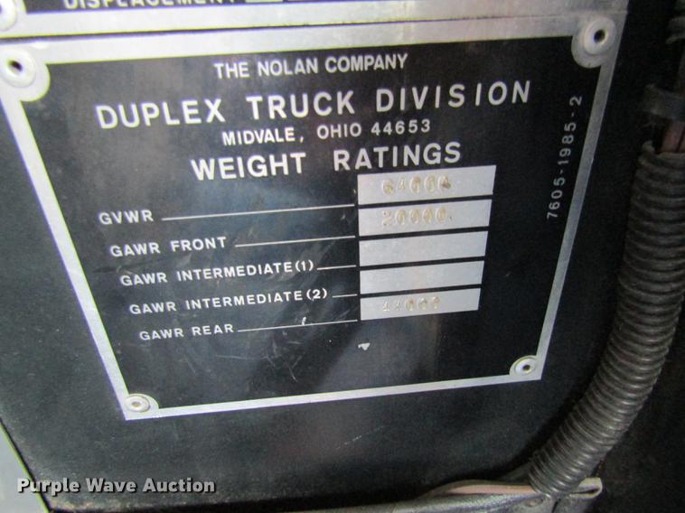 image for item DE5879 1985 Duplex 35270-85 ladder fire truck