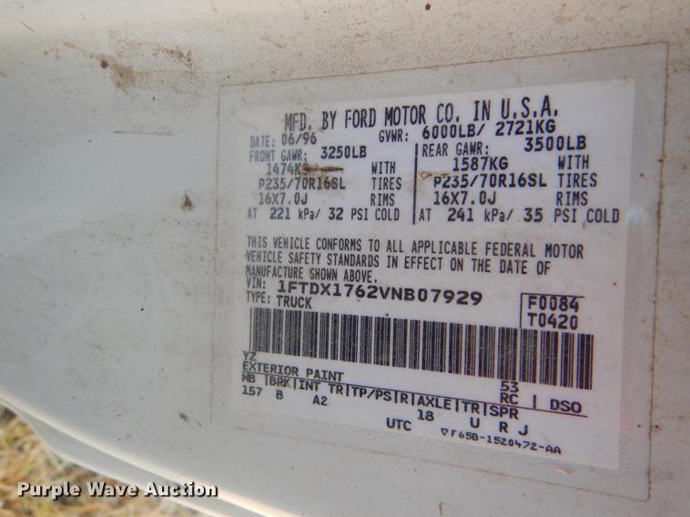 image for item DF1897 1997 Ford F150 SuperCab pickup truck