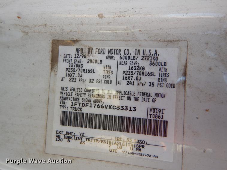 image for item DF1913 1997 Ford F150 pickup truck