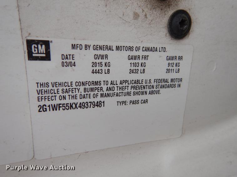 image for item DF1936 2004 Chevrolet Impala