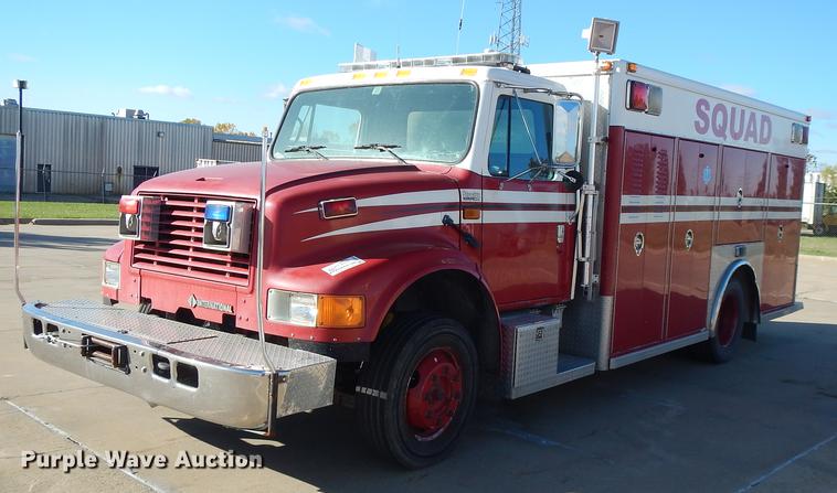 image for item DF1938 1993 International 4700 fire truck