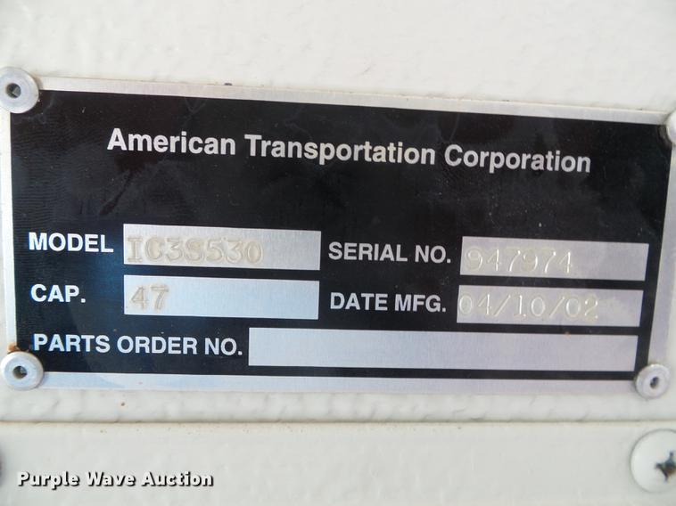 image for item DF2824 2002 International school bus