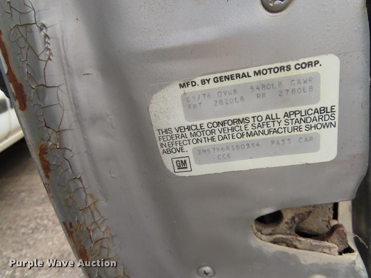 image for item DN9197 1976 Oldsmobile Cutlass Supreme