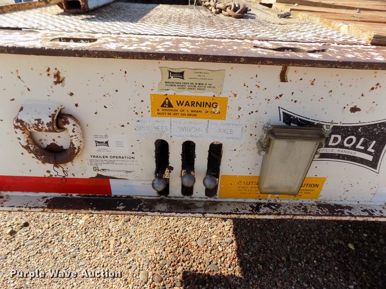 image for item DY9094 1992 Landoll Hauloll tilt deck equipment trailer