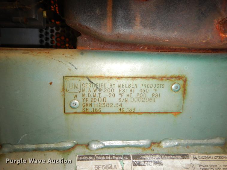 image for item EO9677 2000 Speedaire air compressor