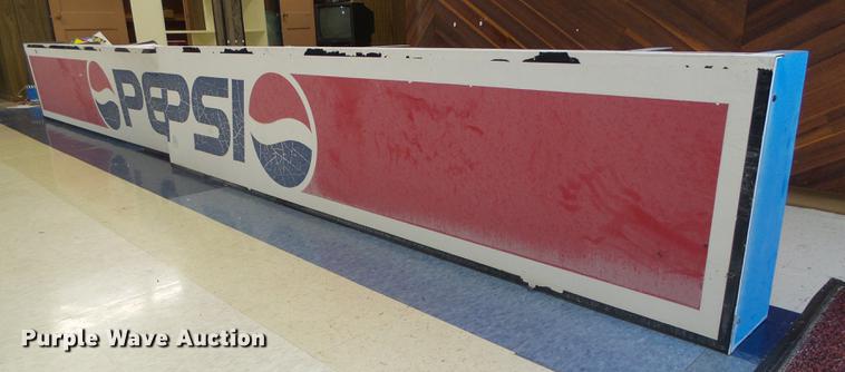 image for item EQ9006 Aluminum Pepsi sign