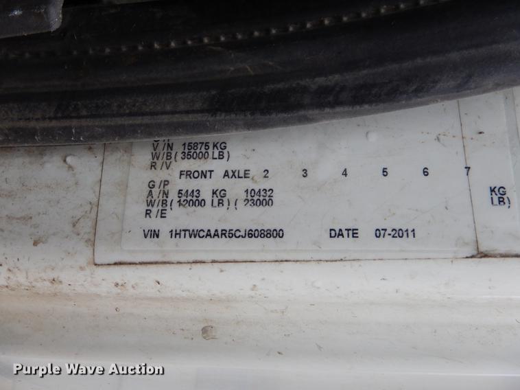 image for item EW9537 2012 International WorkStar 7300 refuse truck