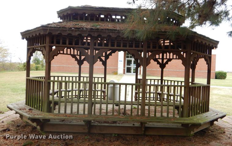 image for item EW9568 Wood gazebo