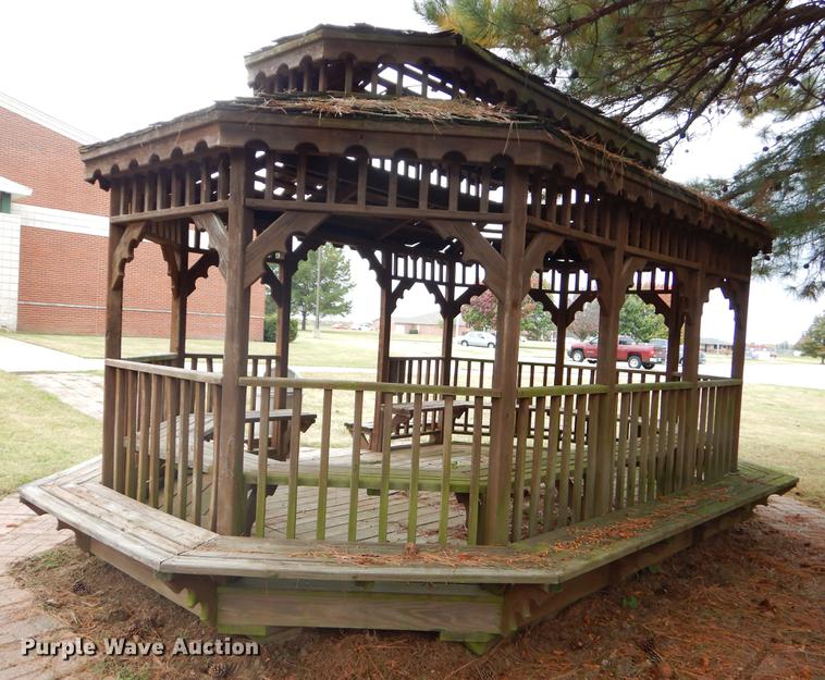image for item EW9568 Wood gazebo