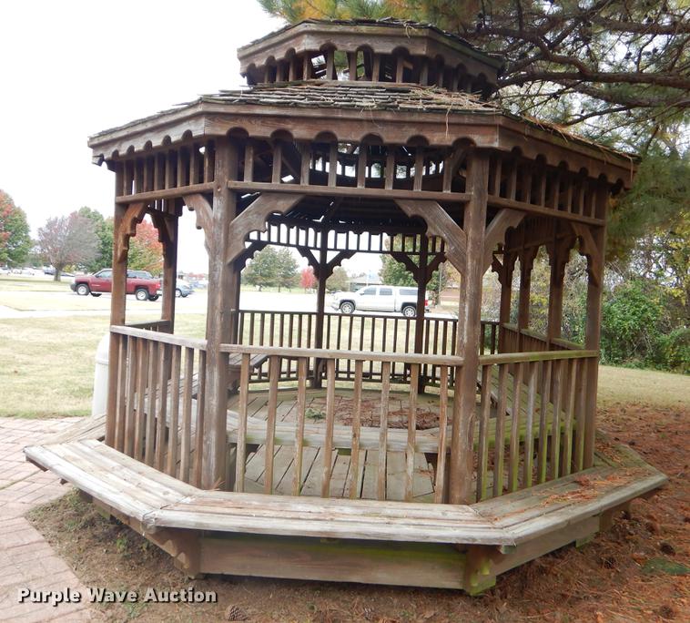 image for item EW9568 Wood gazebo