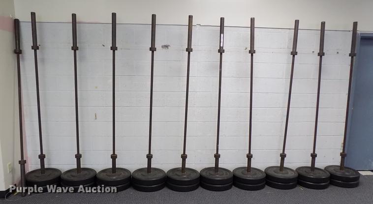 image for item FQ9066 RB rubber free weight lifting set