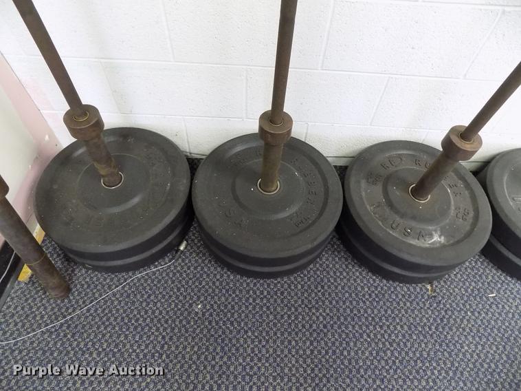 image for item FQ9066 RB rubber free weight lifting set