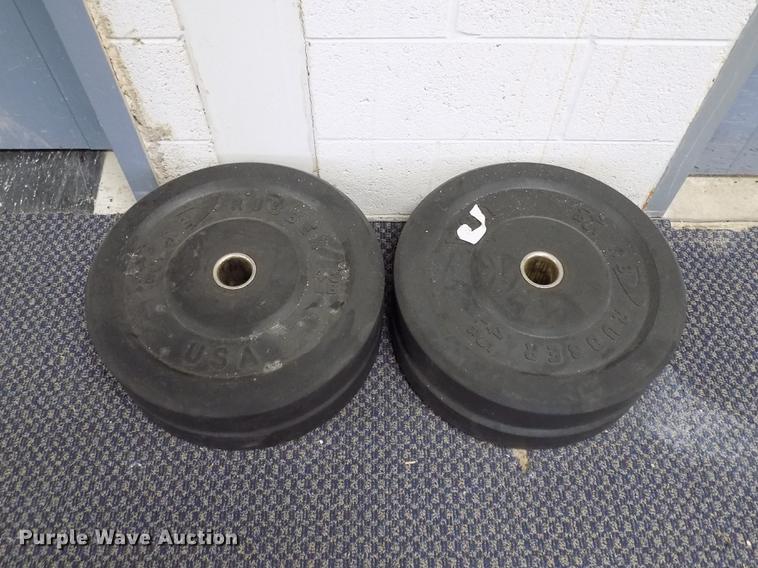 image for item FQ9066 RB rubber free weight lifting set