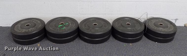 image for item FQ9066 RB rubber free weight lifting set