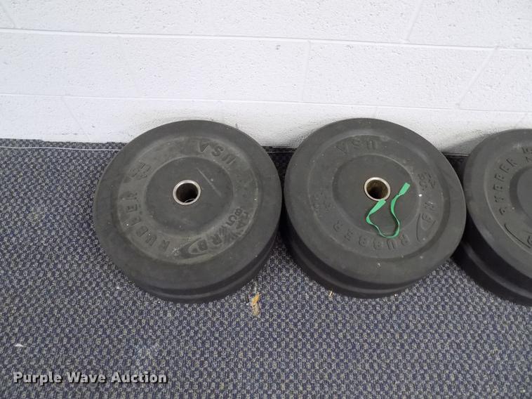image for item FQ9066 RB rubber free weight lifting set
