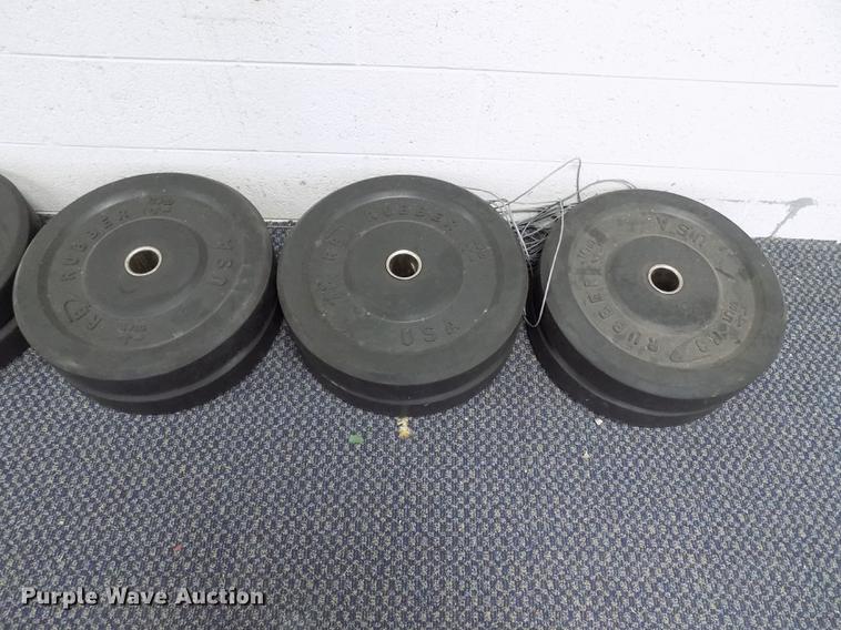 image for item FQ9066 RB rubber free weight lifting set